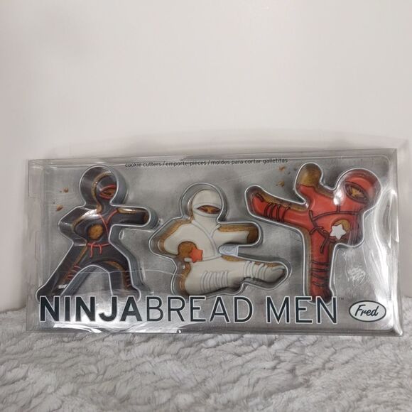 Ninja Bread Men Cookie Cutters - Picture 1 of 5